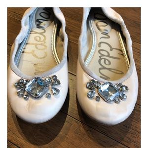 Sam Edelman Blush Jeweled Ballet Flats 8.5